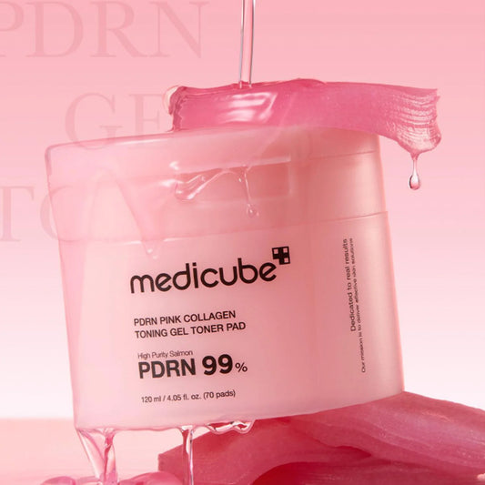 MEDICUBE PDRN Pink Collagen Toning Gel Toner Pad 70ea
