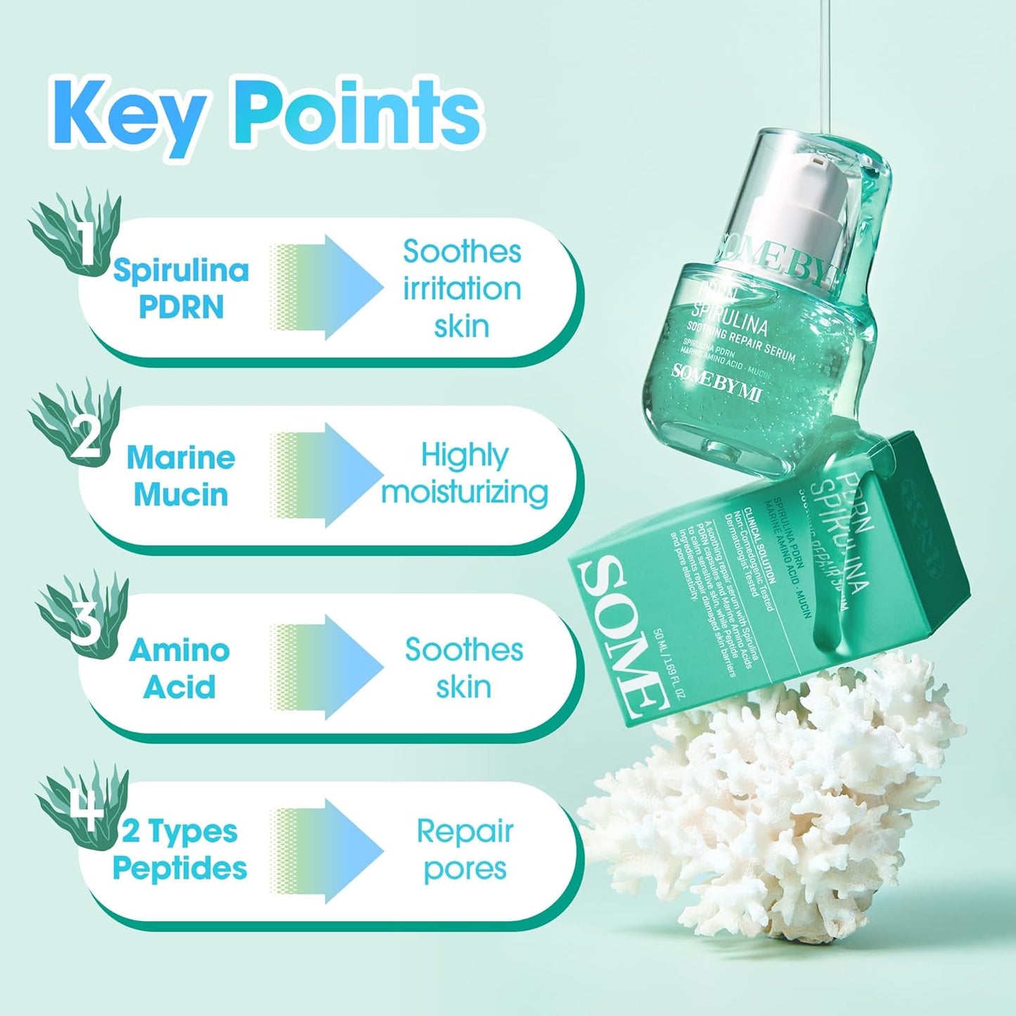 SOMEBYMI PDRN Spirulina Soothing Relief Serum 50ml