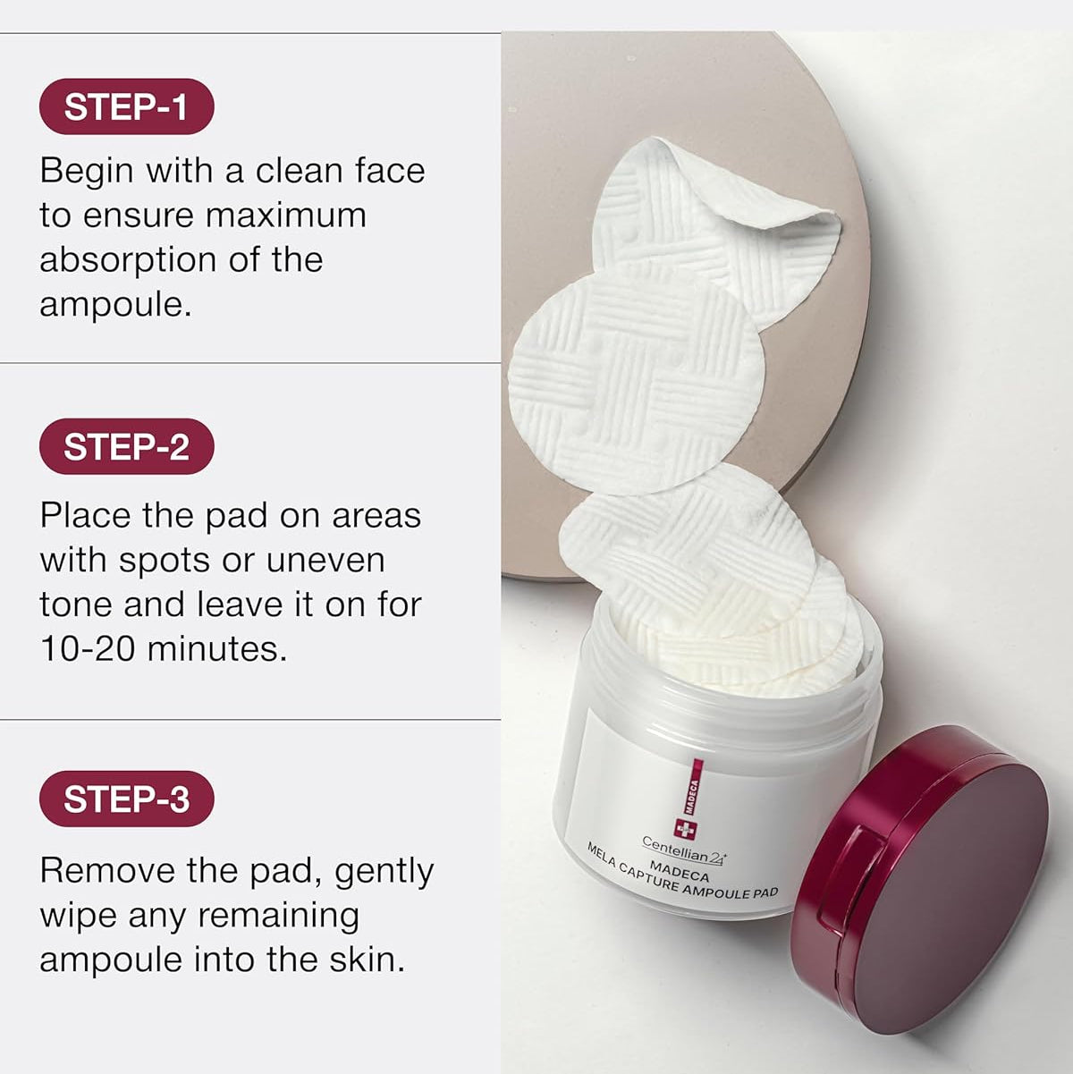CENTELLIAN24 Madeca Mela Capture Ampoule Pad 60EA