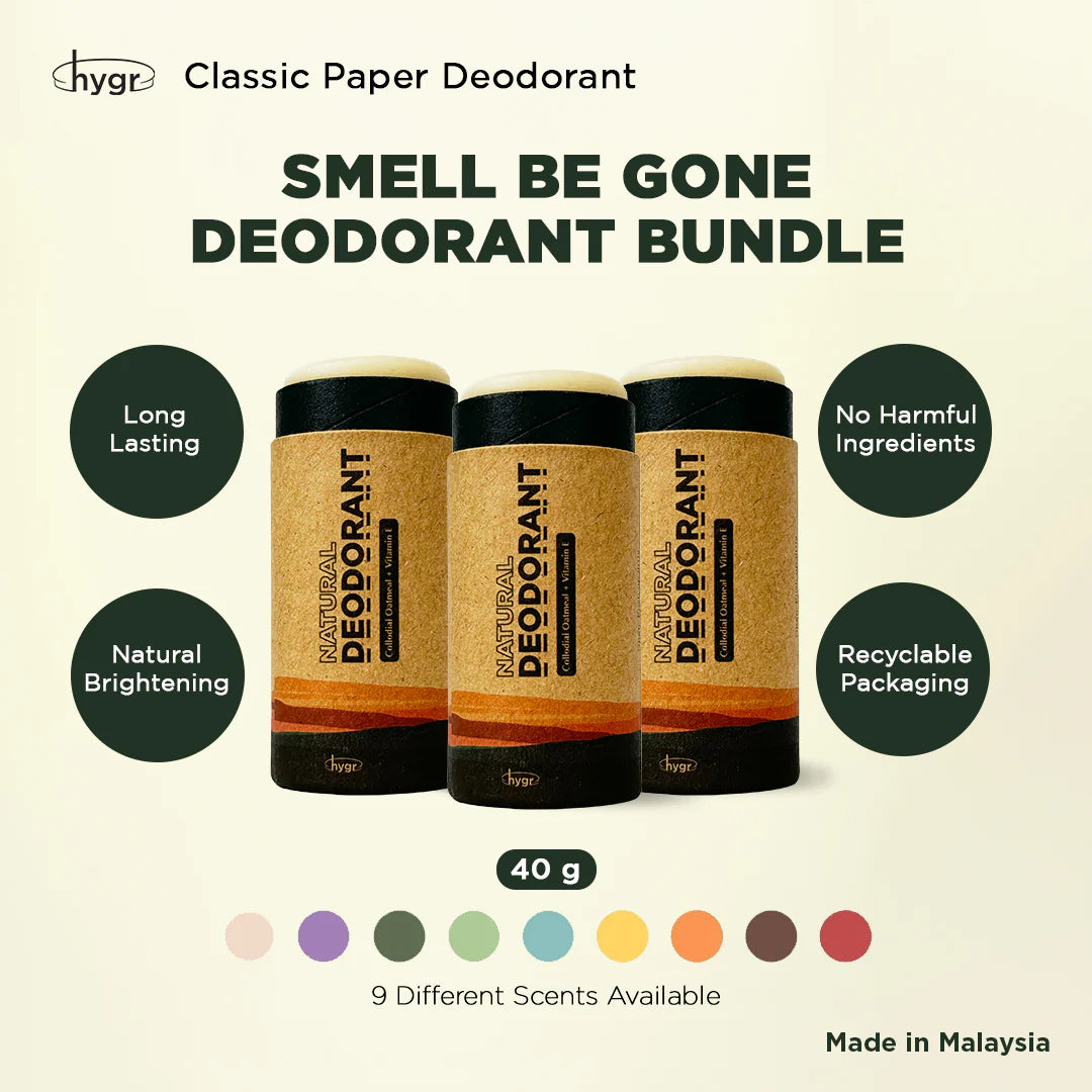 HYGR Natural Deodorant 50g (3 scents)