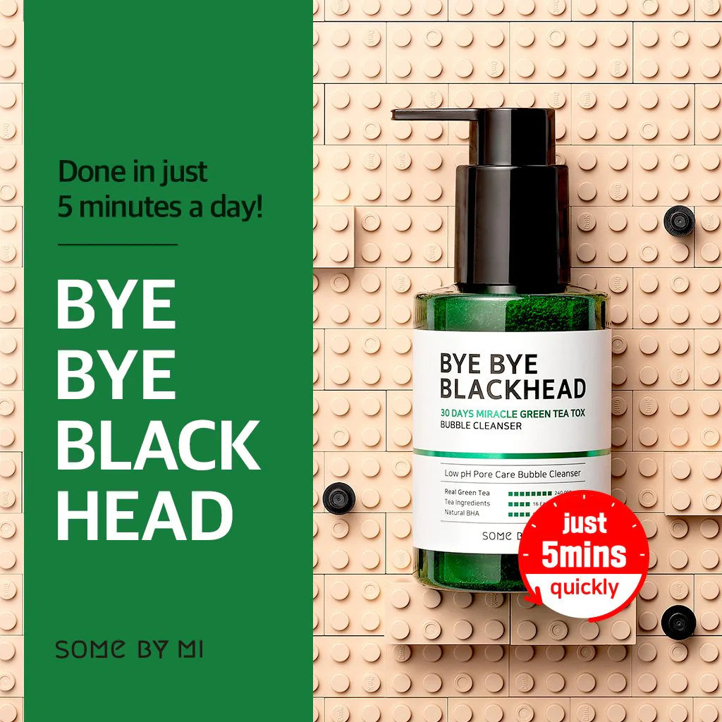 SOMEBYMI Bye Bye Blackhead 30 Days Miracle Green Tea Tox Bubble Cleanser