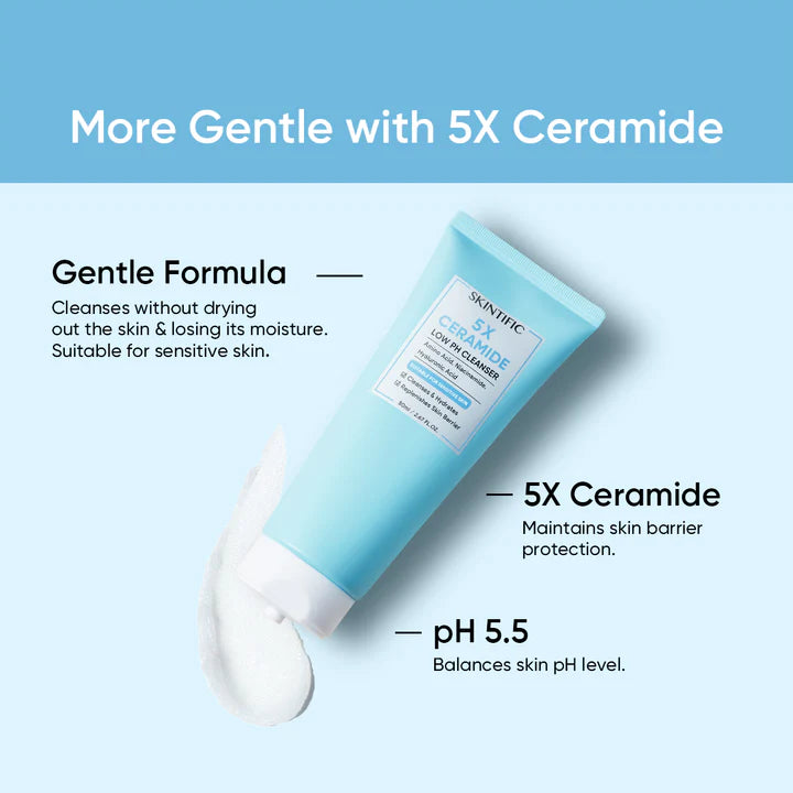 SKINTIFIC 5x Ceramide Low Ph Cleanser