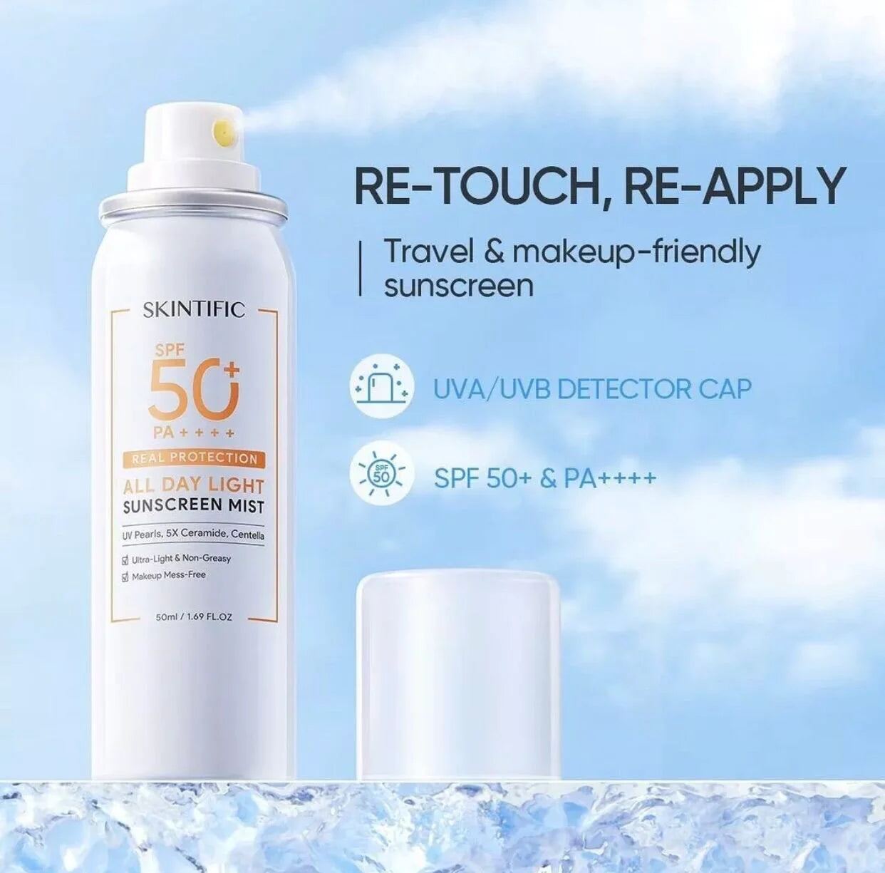 SKINTIFIC All Day Light Sunscreen Mist
