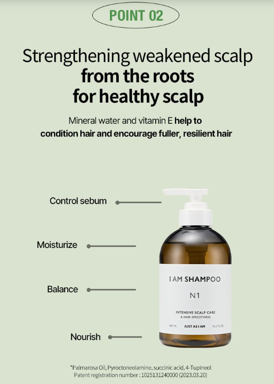 JUST AS I AM Shampoo Intensive Scalp Care N1