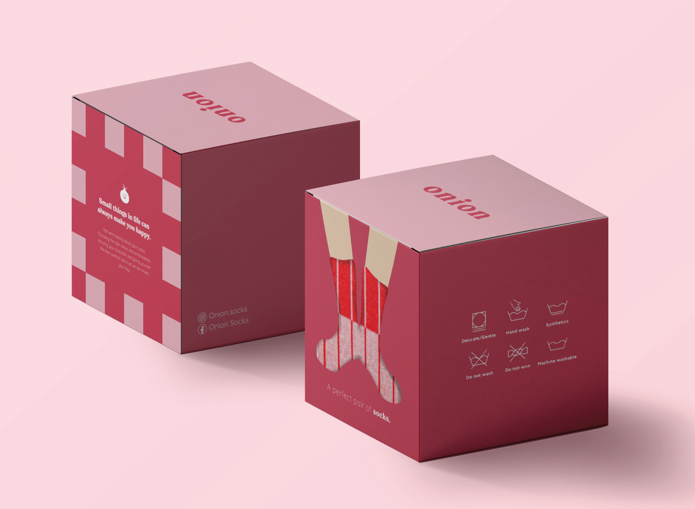 Socks Box S - Magenta