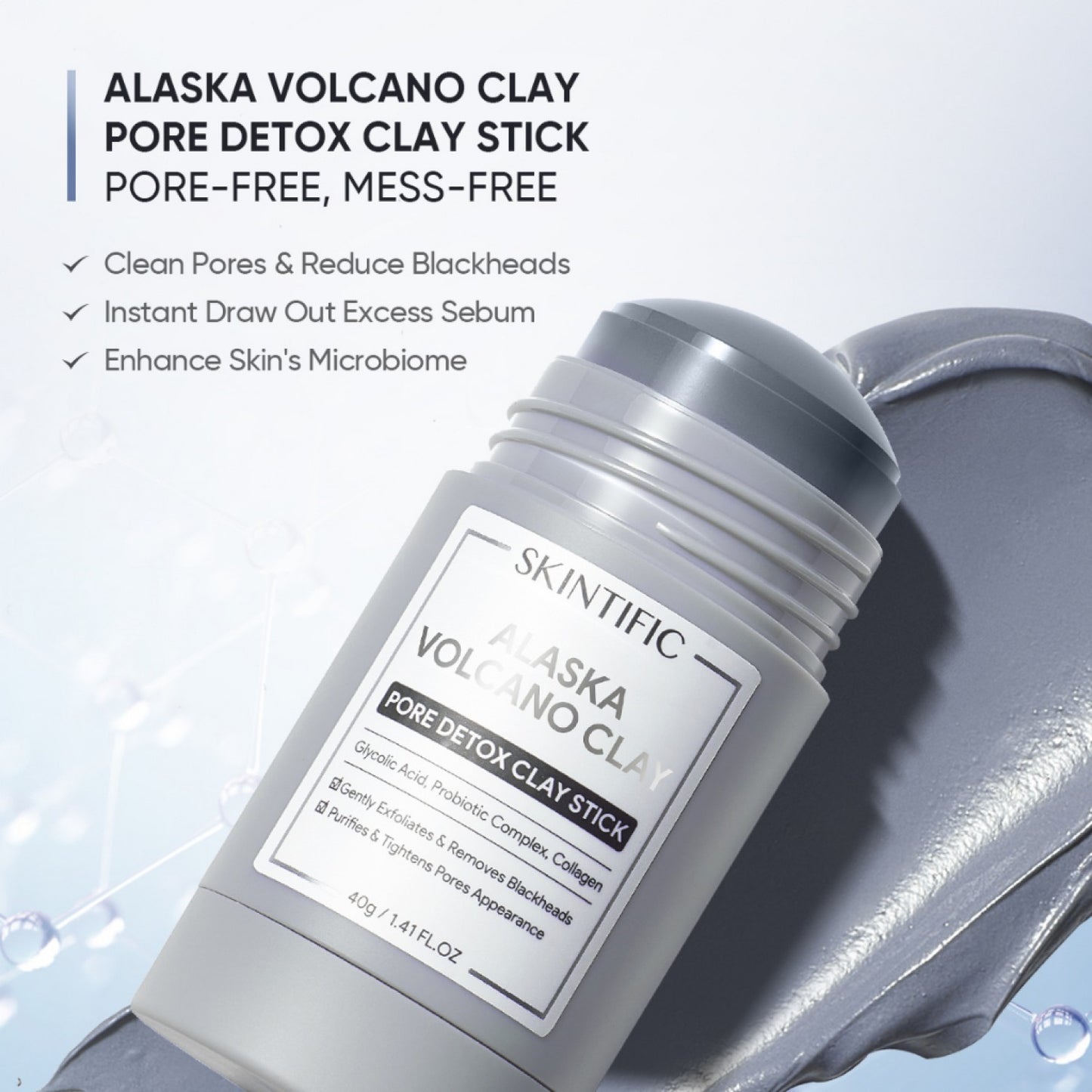 SKINTIFIC Alaska Volcano Pore Clay Stick