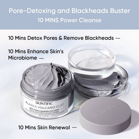 SKINTIFIC Alaska Volcano Clay Deep Pores Cleansing Clay Mask