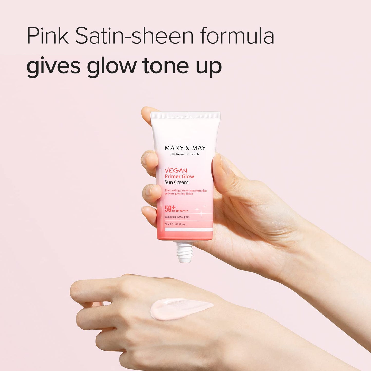 MARY & MAY Vegan Primer Glow Sun Cream SPF50+ PA++++ 50ML