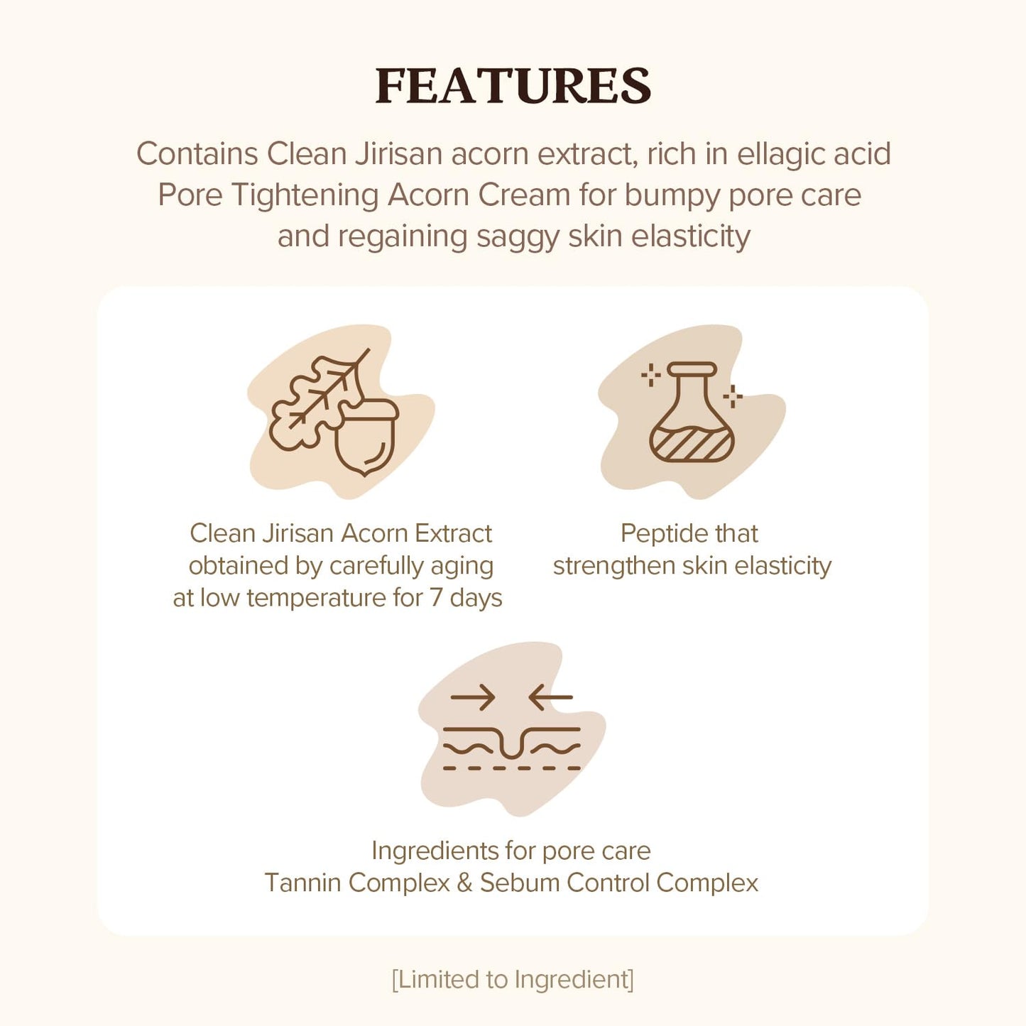 SKINFOOD Acorn Pore Peptide Daily Mask