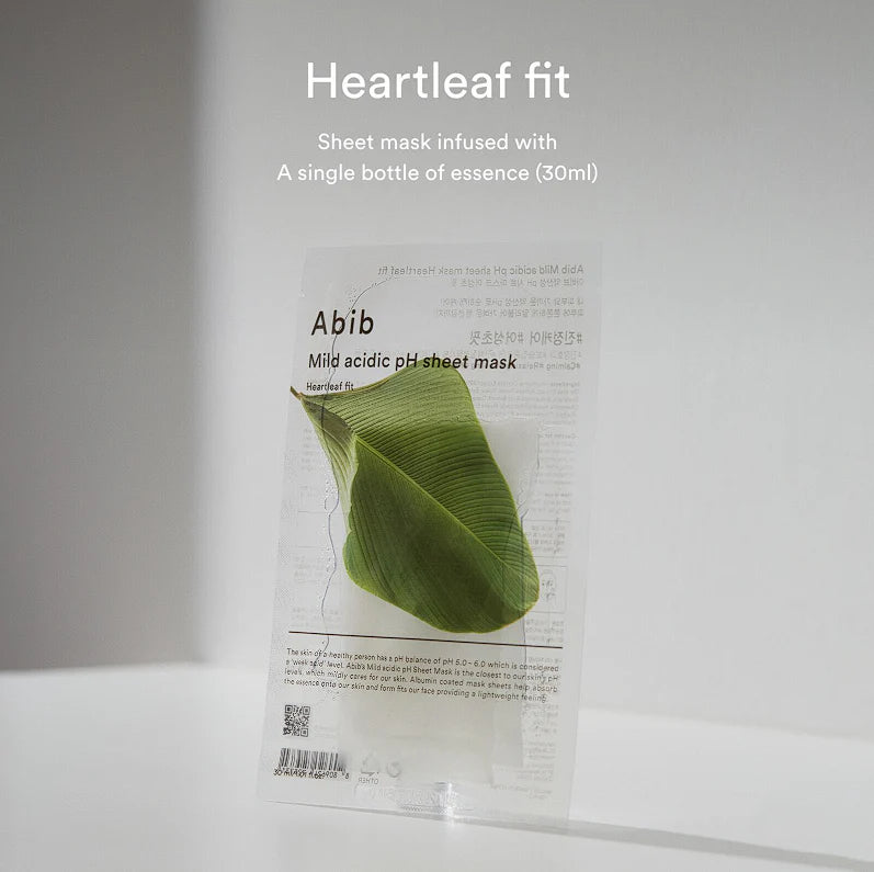 ABIB Mild Acidic PH Sheet Mask - Heartleaf Fit