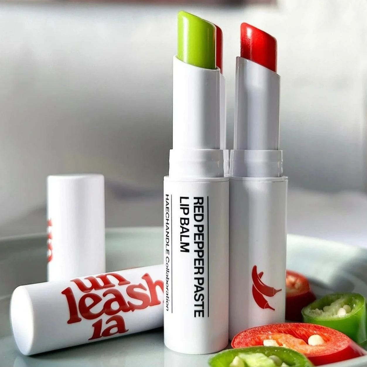 UNLEASHIA Red Pepper Lip Balm #SweetSourRecipe