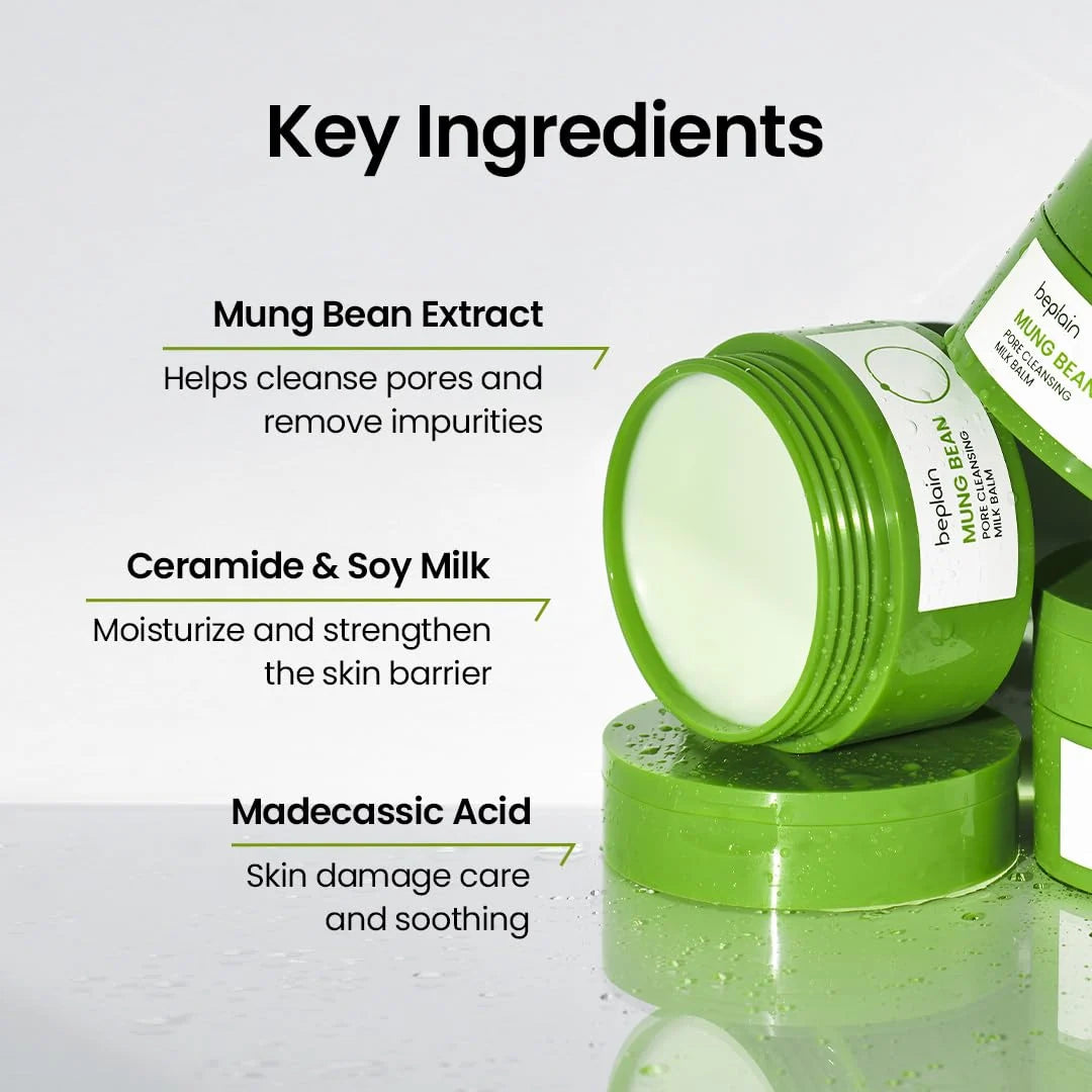 BEPLAIN Mung Bean Pore Cleansing Milk Balm 100ml