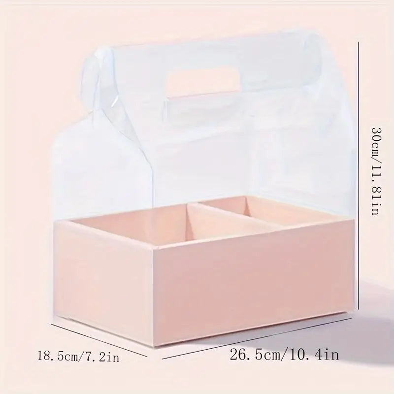 GIFT BOX - Handheld Flower/Cake Plastic Gift