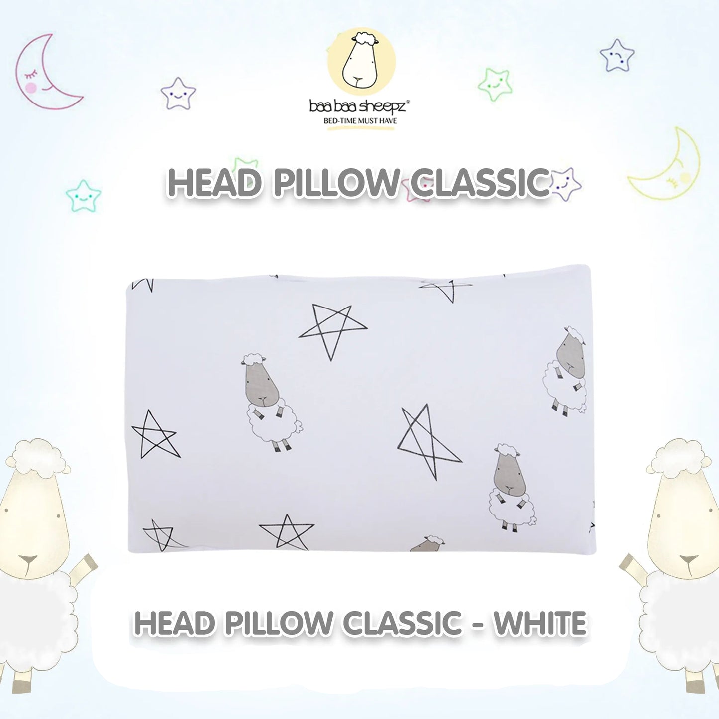 Baabaasheep Bedtimebuddy Head Pillow