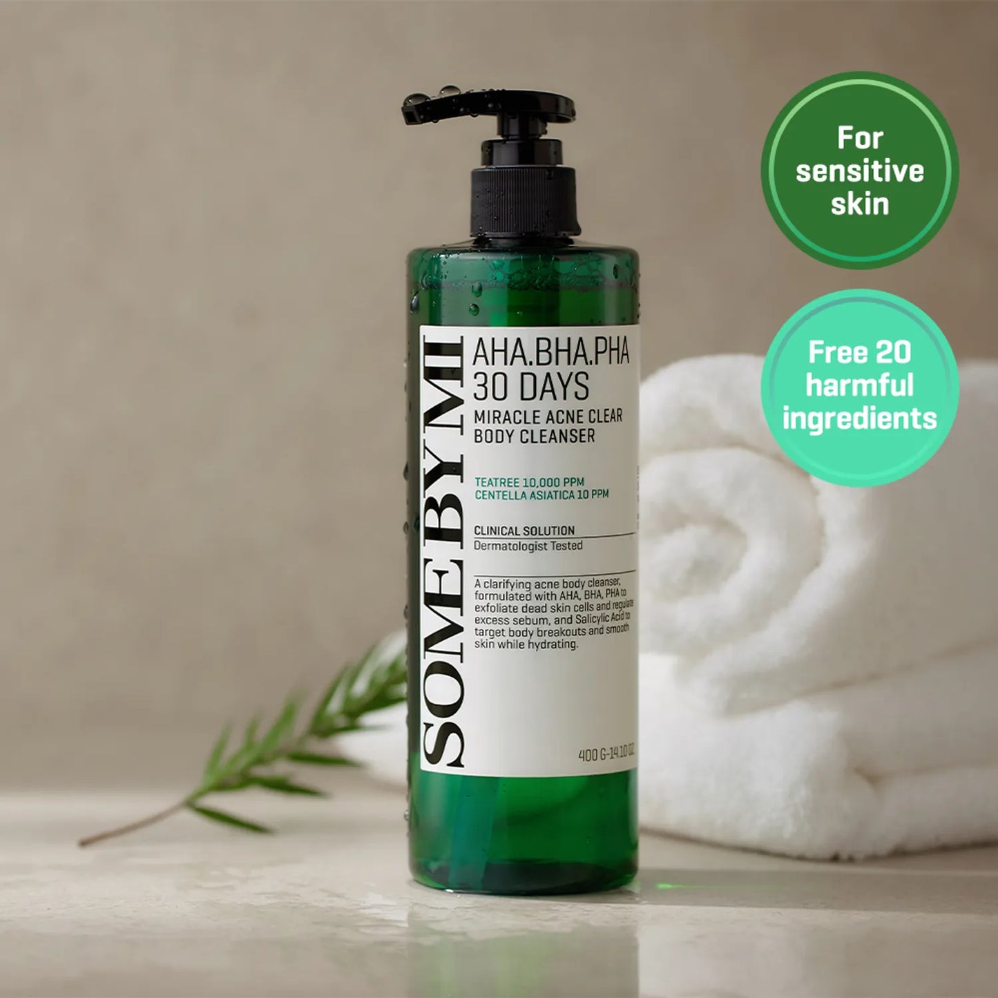 SOMEBYMI AHA BHA PHA 30Days Miracle Acne Clear Body Cleanser 400g