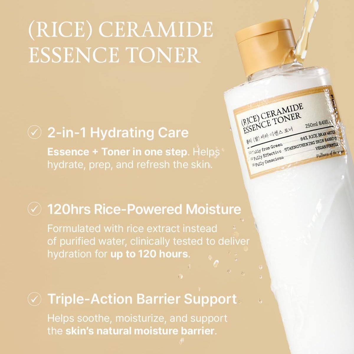 FULLY Rice Ceramide Essence Toner 250ml