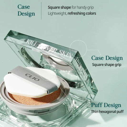 CLIO Kill Cover Skin Fixer Cushion SPF50+ PA+++ (3 Shades)