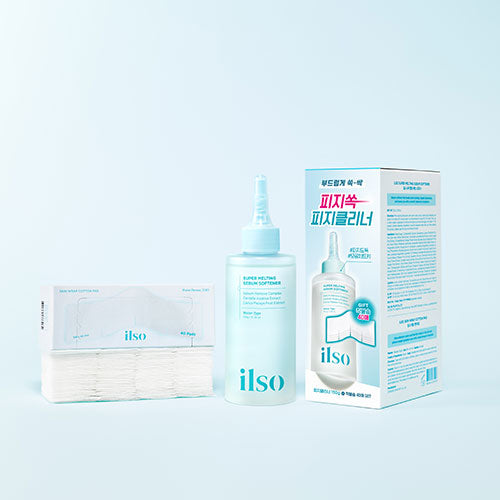 ILSO Super Melting Sebum Softener 150ml / Set (Cotton Pad 40pcs)