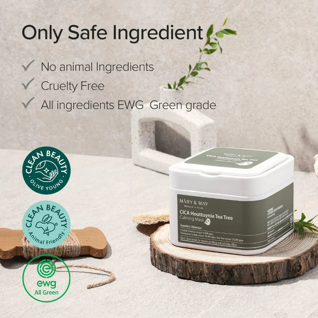 MARY & MAY Cica Houttuynia Tea Tree Calming Mask