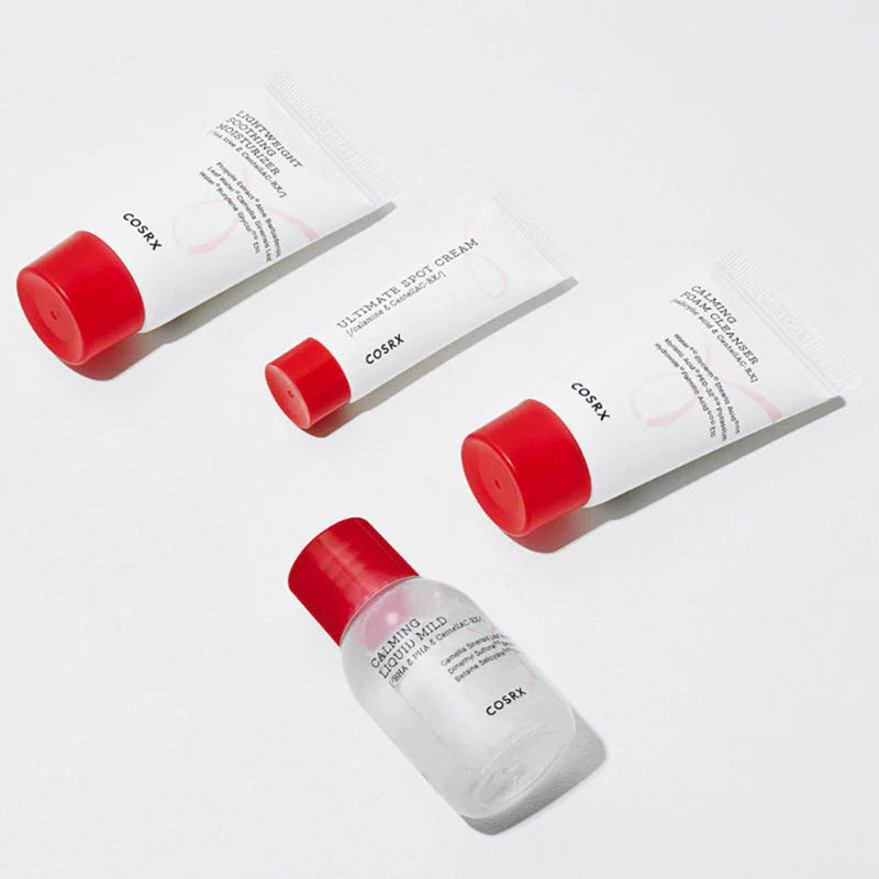 COSRX Collection Acne Hero Trial Kit Mild (Cleanser, Mild, Cream, Moisturizer)