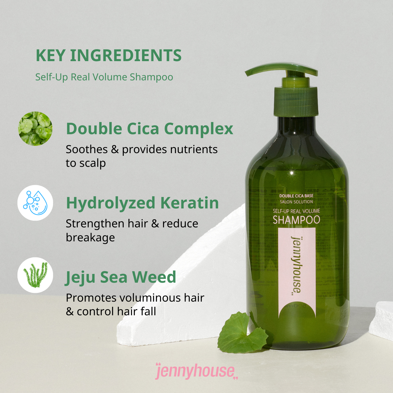 JENNYHOUSE Self Up Real Volume Shampoo 500ml