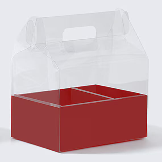 GIFT BOX - Handheld Flower/Cake Plastic Gift