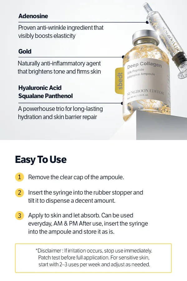 SUNGBOON EDITOR Silk Peptide EGF Intensive Ampoule 35ml