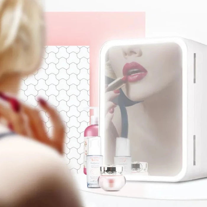 SAST Mini Fridge With LED Mirror 12L