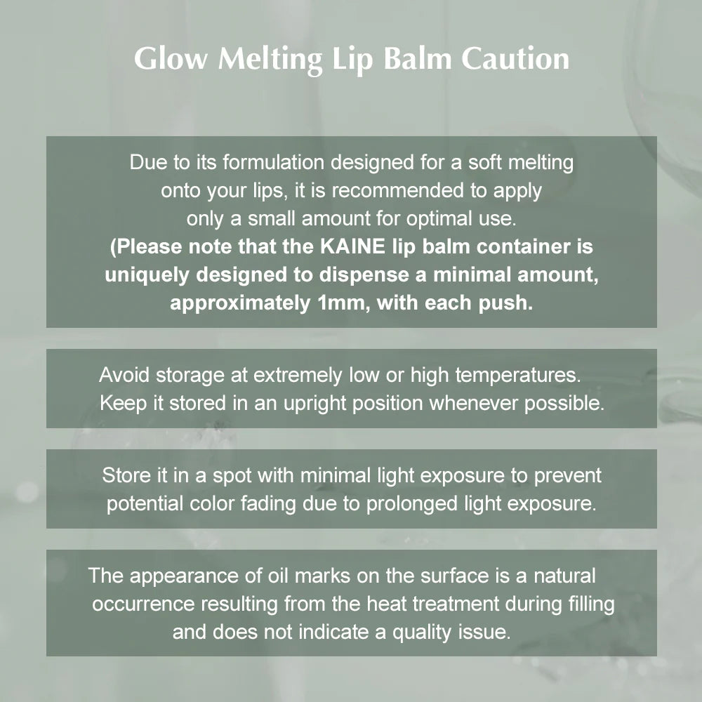 KAINE Glow Melting Lip Balm (2 Colors)