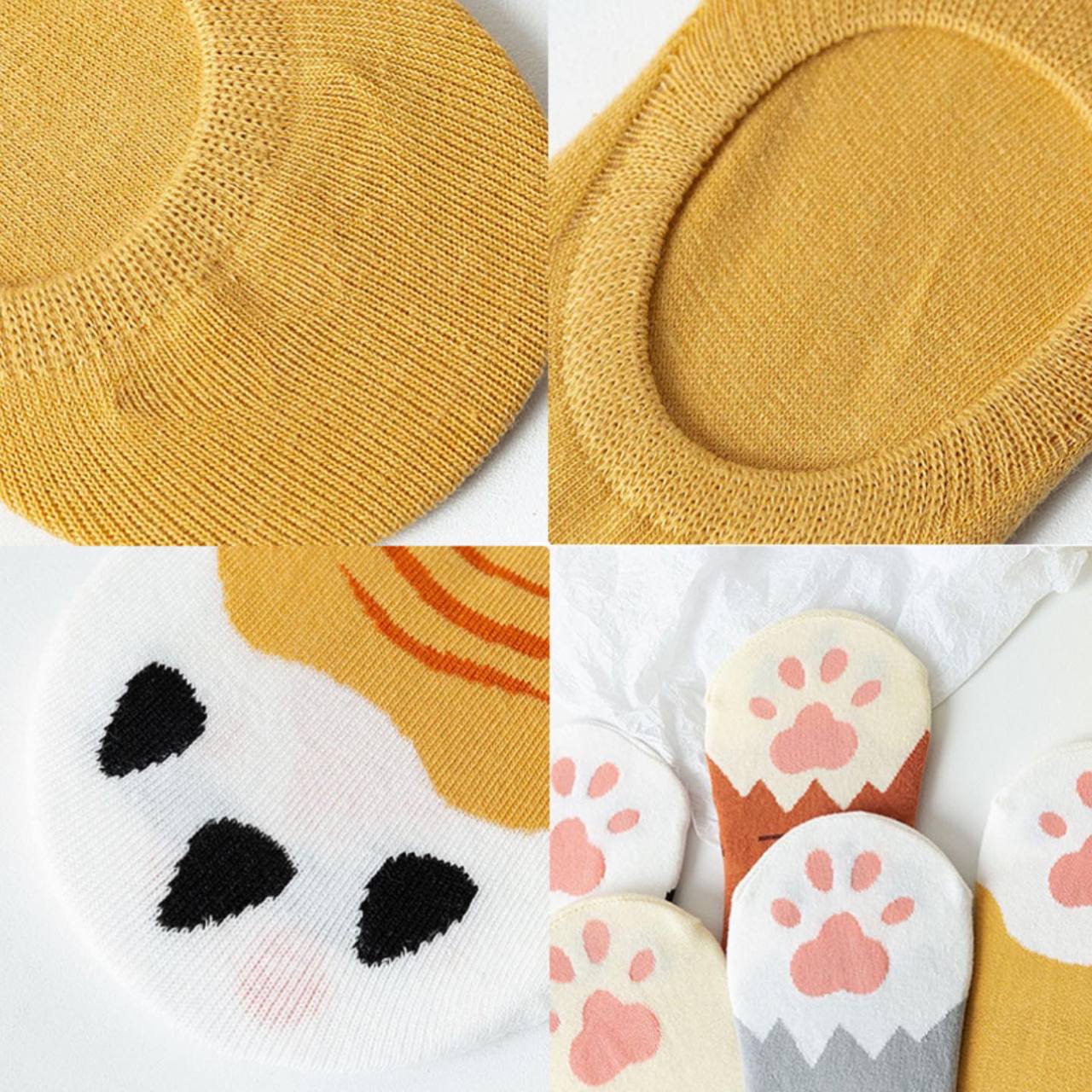 Kawaii Cat Paw Ankle Socks