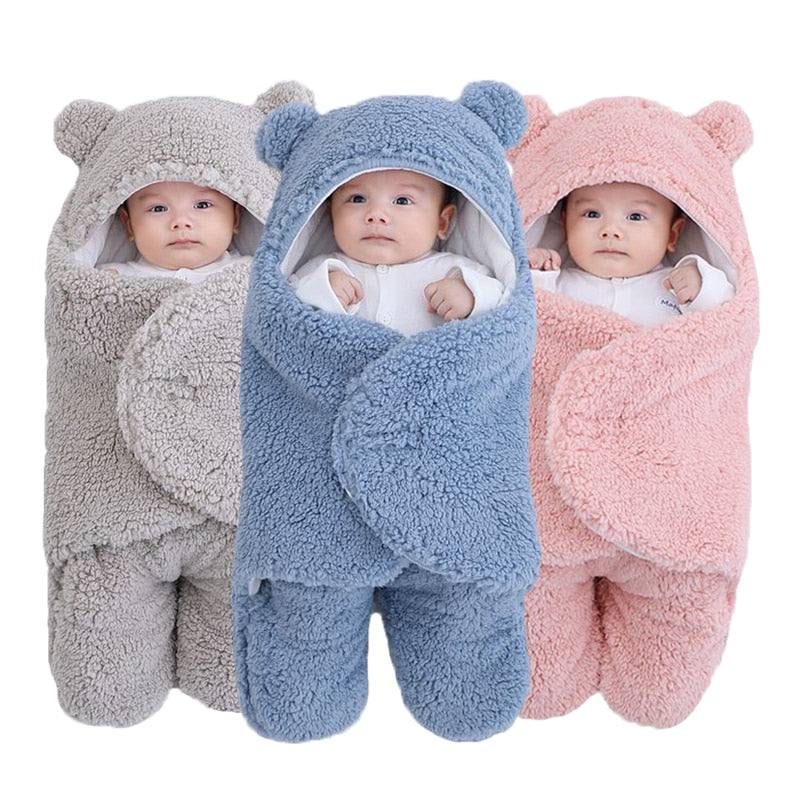 Baby Swaddle Fleece Blanket - Bear