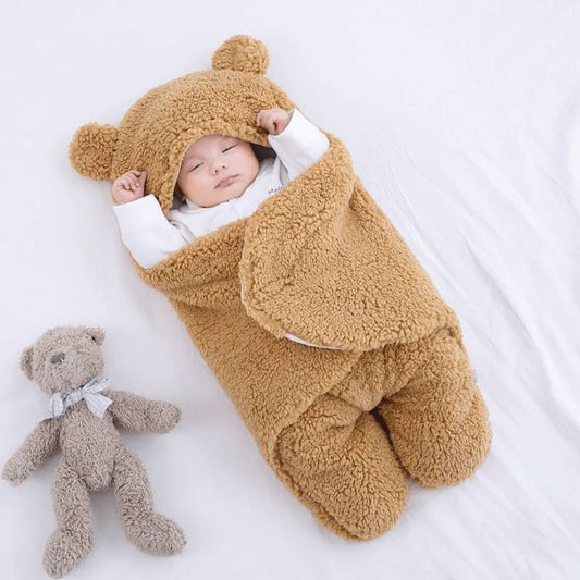 Baby Swaddle Fleece Blanket - Bear