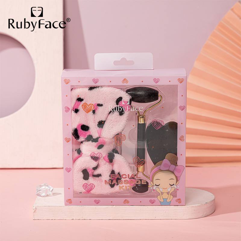 Rubyface Facial Roller + Silicon Brush + Headband