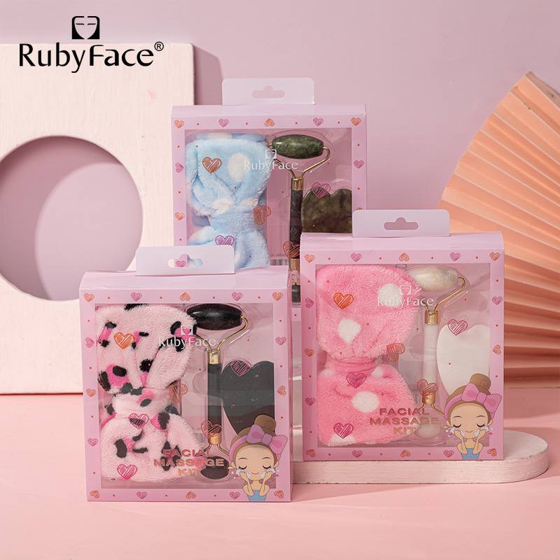 Rubyface Facial Roller + Silicon Brush + Headband