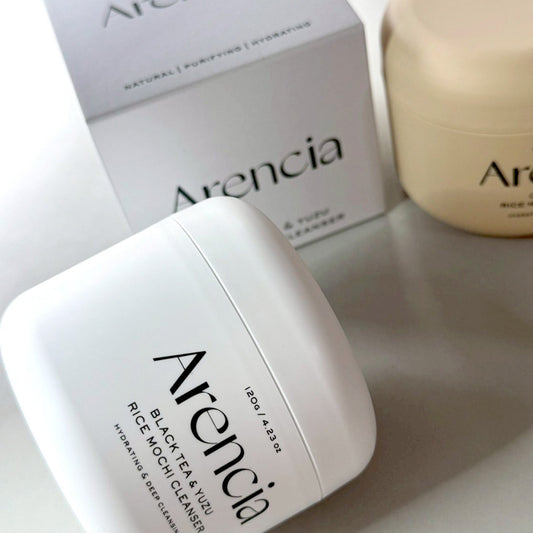 ARENCIA Black Tea & Yuzu Rice Mochi Cleanser 120g