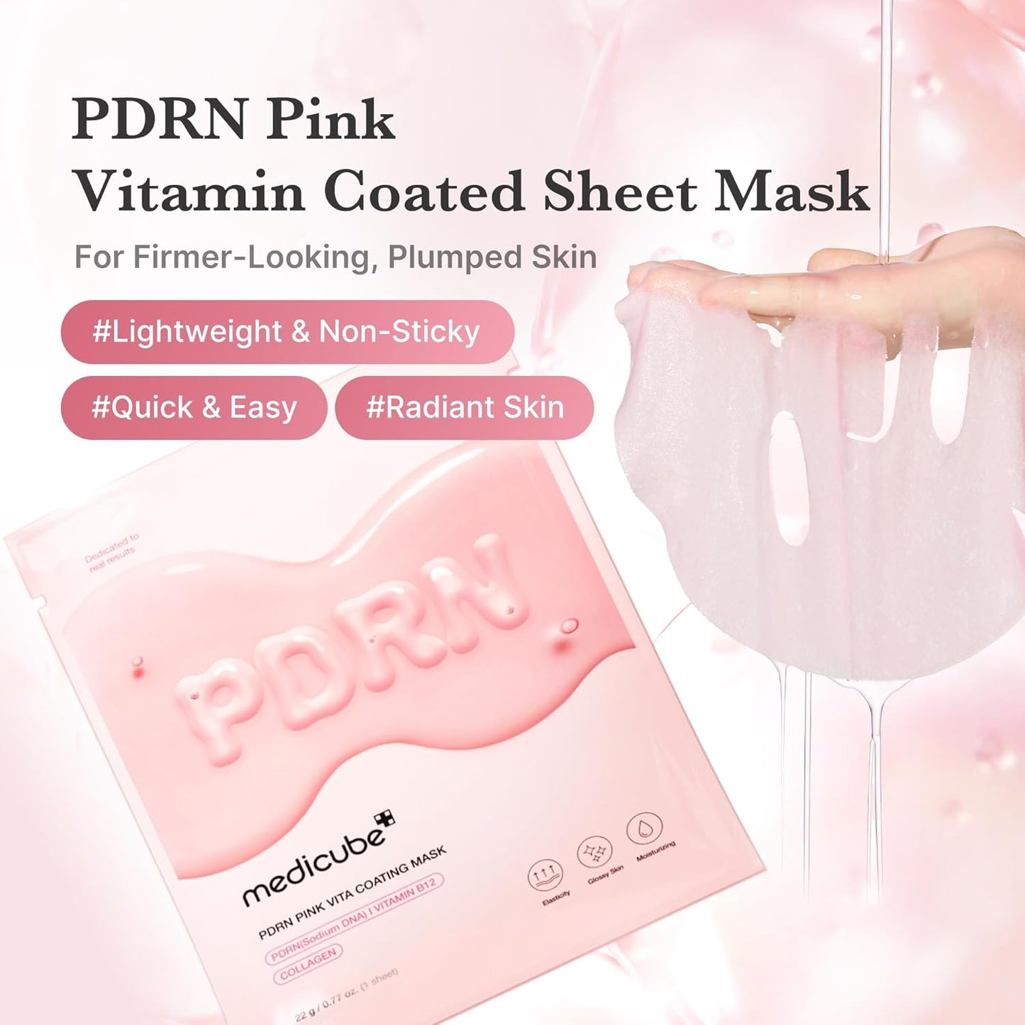 MEDICUBE PDRN Pink Vita Coating Mask 1EA