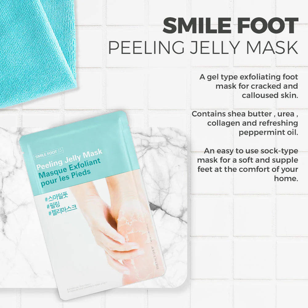THEFACESHOP Smile Foot Peeling Jelly Mask