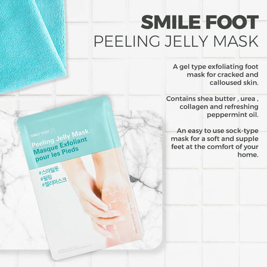 THEFACESHOP Smile Foot Peeling Jelly Mask
