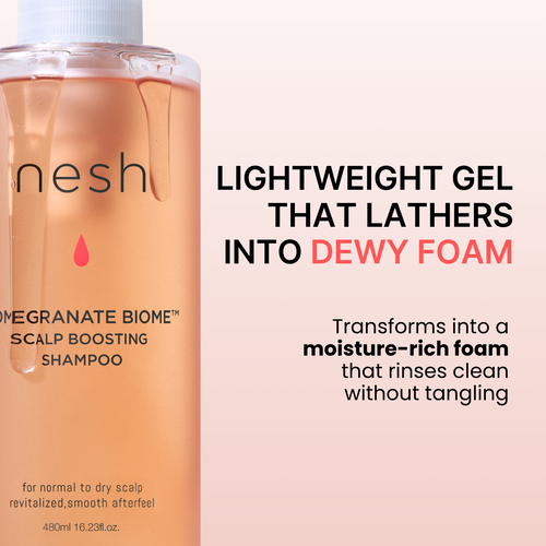 NESH Pomegranate Biome Scalp Boosting Shampoo 480ml