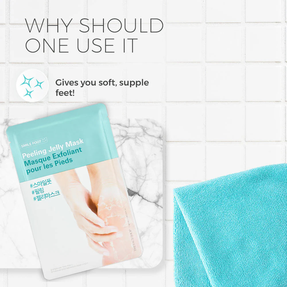 THEFACESHOP Smile Foot Peeling Jelly Mask