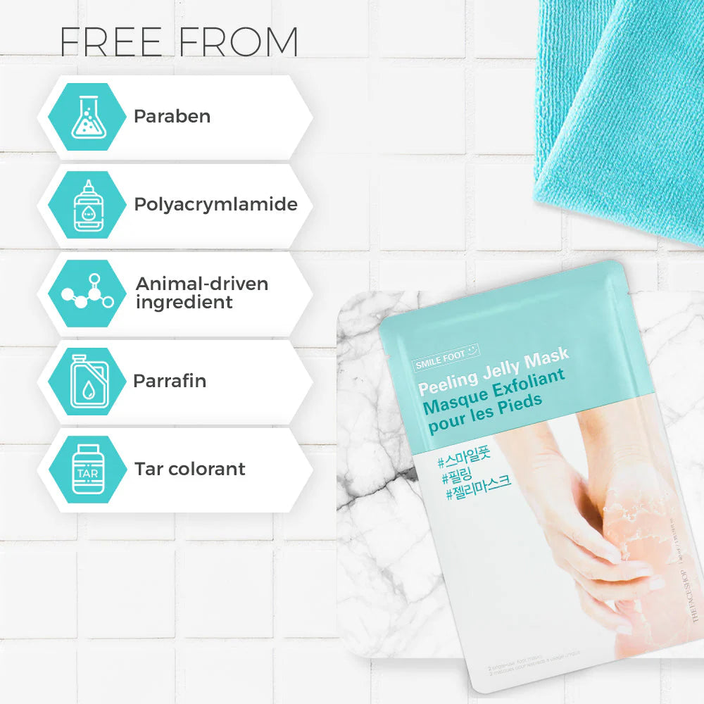 THEFACESHOP Smile Foot Peeling Jelly Mask