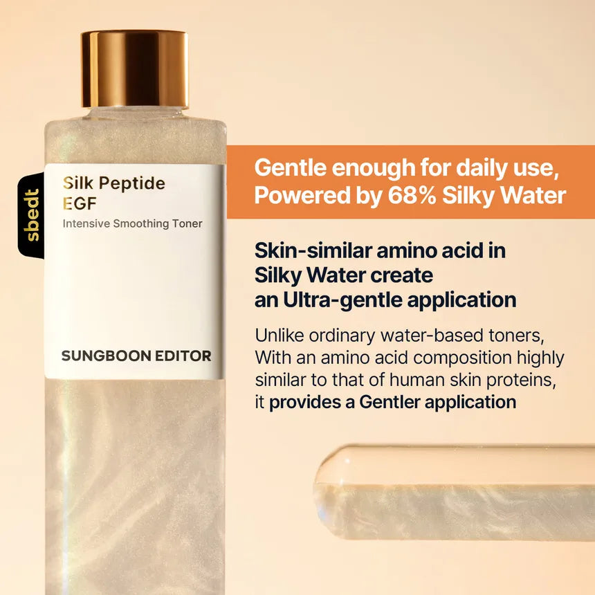 SUNGBOON EDITOR Silk Peptide EGF Intensive Smoothing Toner 300ml