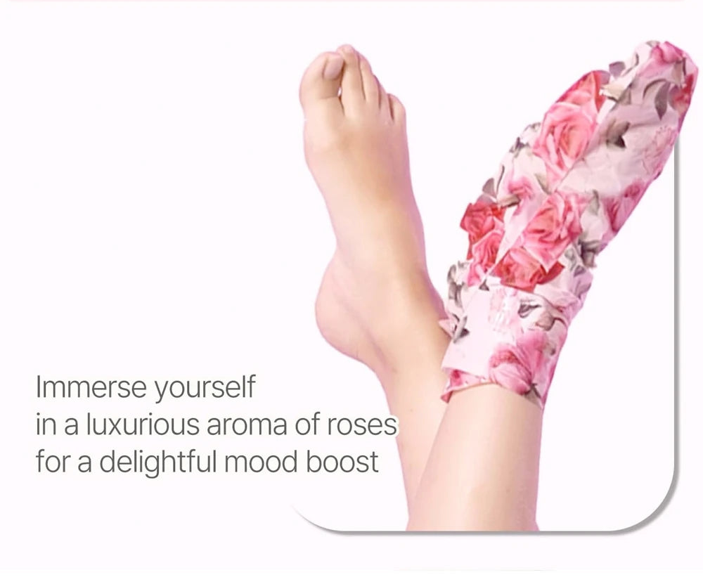 (2 FOR $10.00) KOELF Rose Petal Satin Foot Mask