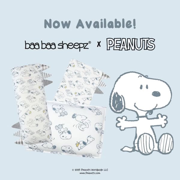 Baabaasheep x Peanuts (Snoopy version) Head Pillow