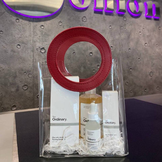 GIFT BOX - Red Round Clear PVC Bag