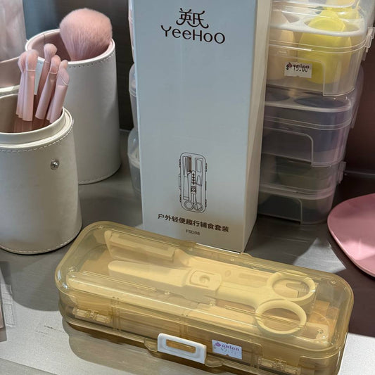 YeehoO Baby Portable Feeding Prep Kit with Table Mat