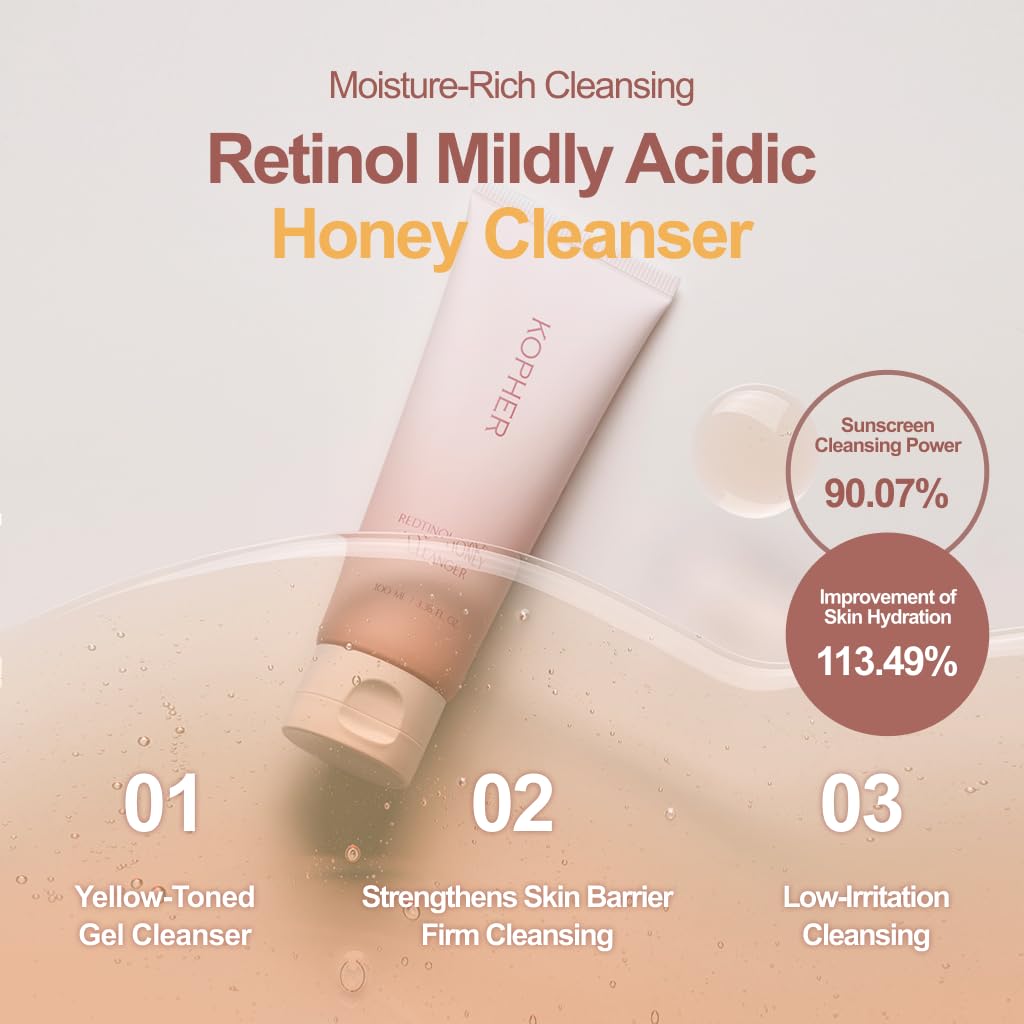 KOPHER Redtinol Mildly Acidic Honey Cleanser 100ml