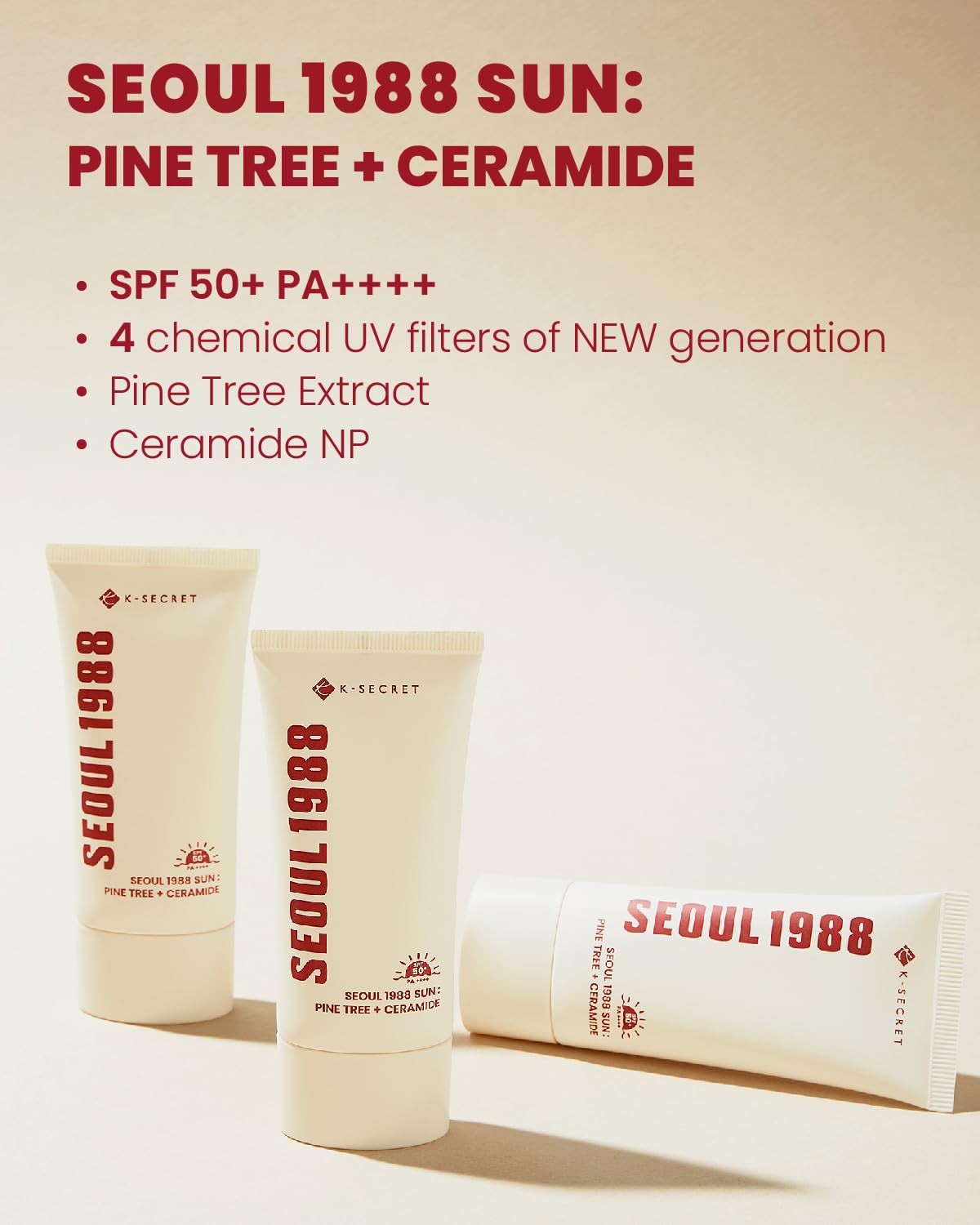 KSECRET Seoul 1988 Sun : Pine Tree + Ceramide 50ml