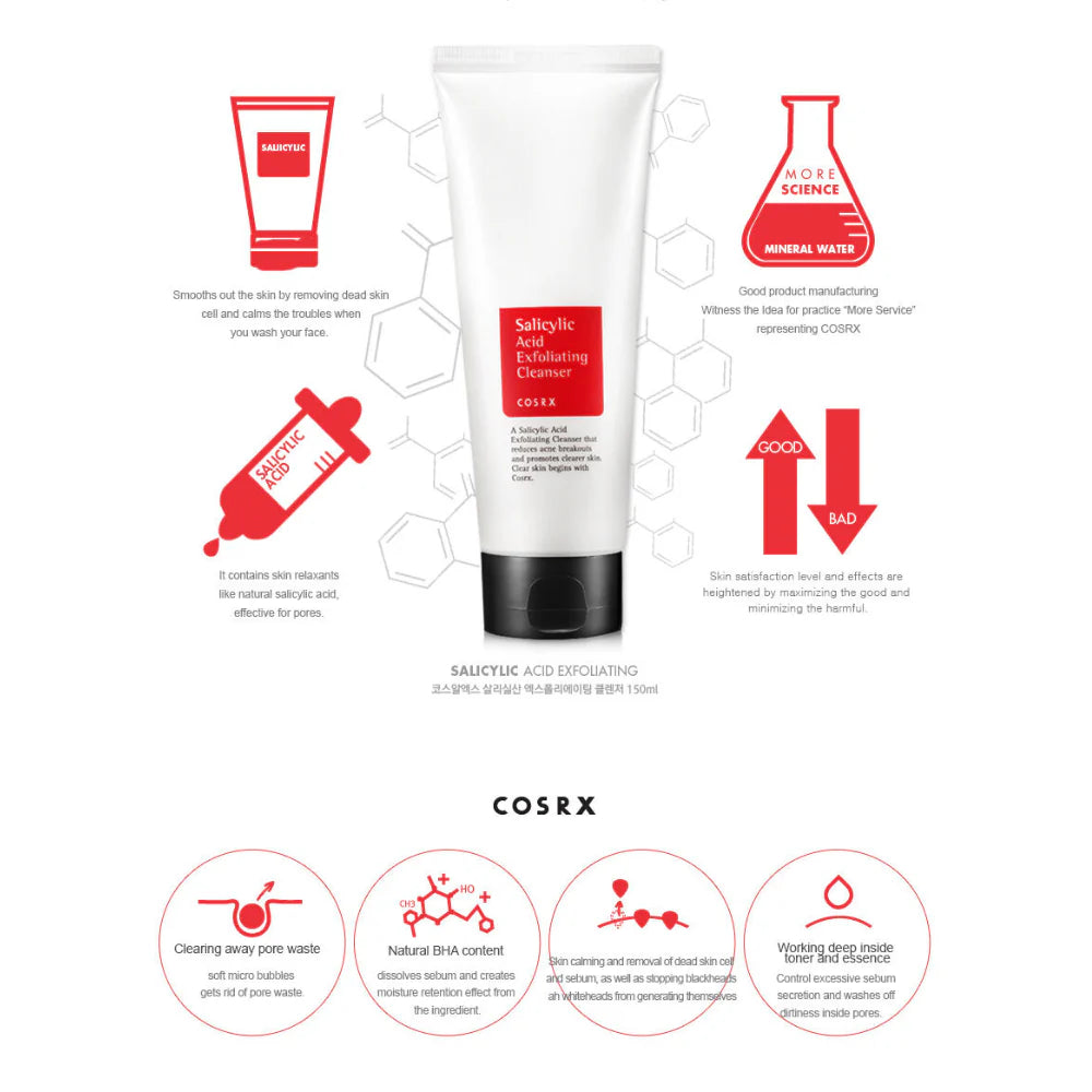 COSRX Salicylic Acid Daily Gentle Cleanser