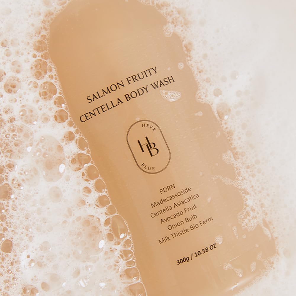 HEVEBLUE Salmon Fruity Centella Body Wash 300g